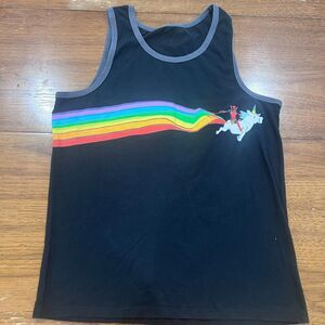Unisex Marvel Dead Pool Rainbow Unicorn Tank Top-UNISEX